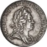 1723 George I Sixpence Die Crack gVF/aEF 21657