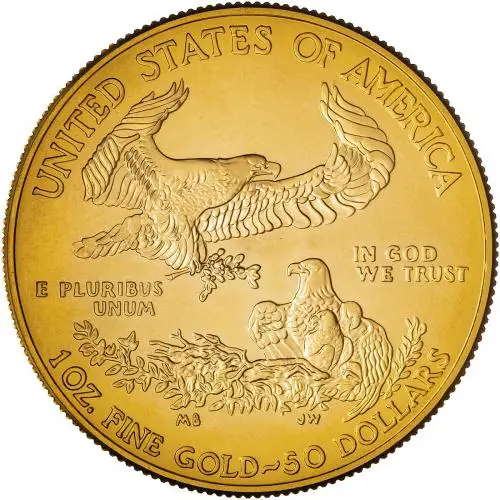 2016 Gold 1 Ounce Eagle Coin United States Coin Reverse