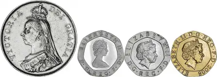 Obverses The History Of The 20p Rarity UK 4 Coin Set