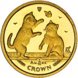 2004 Gold Uncirculated 0.1 Ounce Tonkinese Kitten Crown