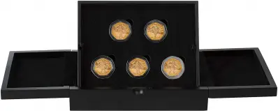 2020 Rupert Bear Gold Proof 50 Pence 5-Coin Set - Isle of Man