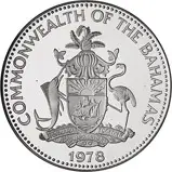 1978 Bahamas Prince of Wales $10 Silver Proof Coin 