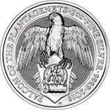 2019 2 oz Silver Queen's Beasts Falcon of the Plantagenets Bullion Coin 