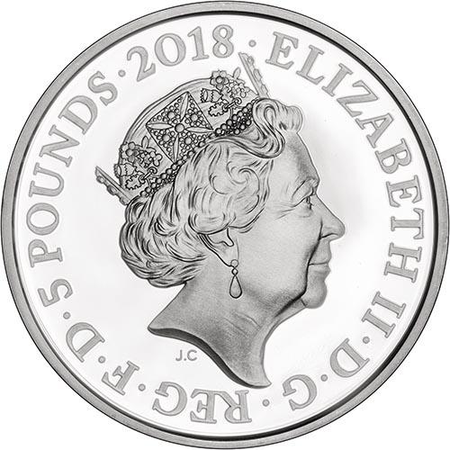 2018年 チャールズ皇太子殿下 生誕70周年 銀貨 5ポンド シルバー 2018 Prince Charles 70th Birthday Silver Proof Coin | Chards