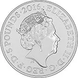 2016 UK Coin £5 / Crown BU The Queen's 90th Birthday 23238