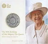2016 UK Coin £5 / Crown BU The Queen's 90th Birthday 23239