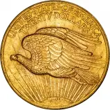 1907 Gold $20 Double Eagle Saint Gaudens - No Motto