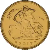 2017 Gold Half Sovereign Bullion Coin