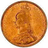 1892 Gold Sovereign Victoria Jubilee Head Melbourne  21426
