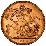 1900 Gold Sovereign Victoria Old Head Melbourne