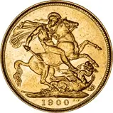 1900 Gold Sovereign Victoria Old Head Sydney