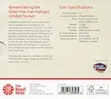 2016 UK Coin £2 BU 	350th Anniversary of the Great Fire of London 22224