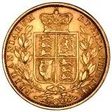1853 Gold Full Sovereign Victoria London Mint