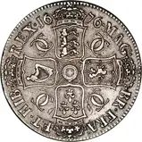 1676 Charles II Silver Crown 