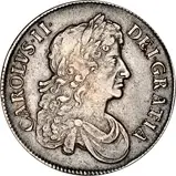1676 Charles II Silver Crown  22042