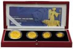 2001 4-Coin Gold Proof Britannia Set