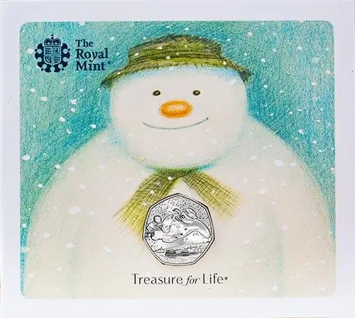 2018 UK Coin 50p BU The Snowman 22538
