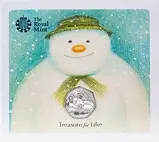2018 UK Coin 50p BU The Snowman 22538