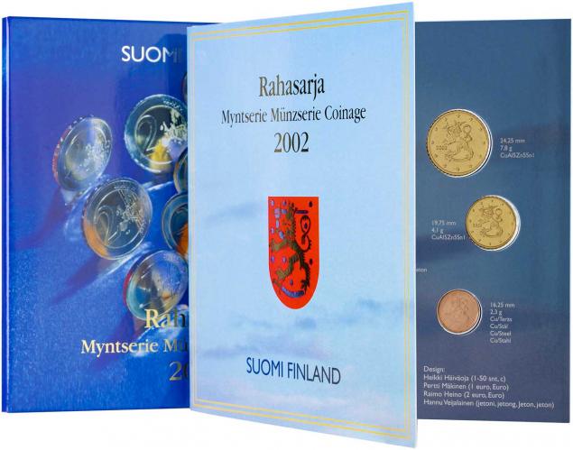 2002 Finland Uncirculated Euro 8 Coin Set | Chards