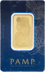 1 oz PAMP Gold Minted Bar Lady Fortuna - Pre-Owned