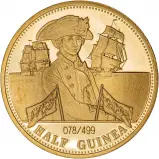 2008 Gold Proof Half Guinea Coin Tristan Da Cunha - Lord Nelson