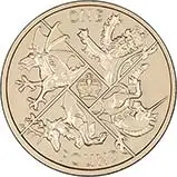 2016 UK Coin £1 BU The Last Round Pound