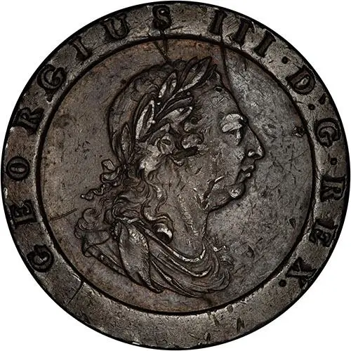 1797 George III Cartwheel Twopence 23627