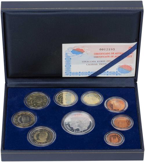 コレクション EURO COIN COLLECTION-UNITED KINGDOM 2002 2002 United Kingdom Euro Patterns Set (9 Coin) England Great