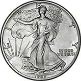 1989 1 oz Silver Eagle Bullion Coin