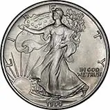1990 1 oz Silver Coin Eagle Bullion