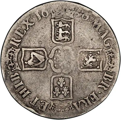 1696 William III Silver Crown  21972