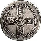 1696 William III Silver Crown Coin