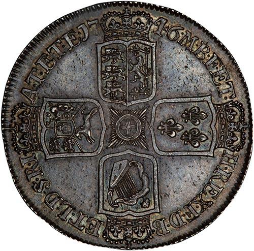 【超希少！】1746 イギリス ジョージ2世 銀貨 LIMA NGC AU53 1746 George II LIMA Silver Crown | Chards