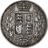 1874 Victoria Silver Half Crown