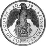 2019 1 oz Silver Coin Silver Proof Queen's Beasts - Falcon of the Plantagenets 20855