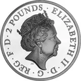 2019 1 oz Silver Coin Silver Proof Queen's Beasts - Falcon of the Plantagenets 20853
