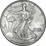 1997 1 oz Silver Coin Eagle Bullion