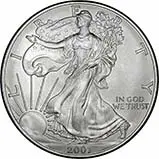 2001 1 oz Silver Coin Eagle Bullion