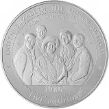 1998 Silver Proof 1 Kilogram Lady of the Century £5  Coin Single Falkland Islands The Royal Mint reverse