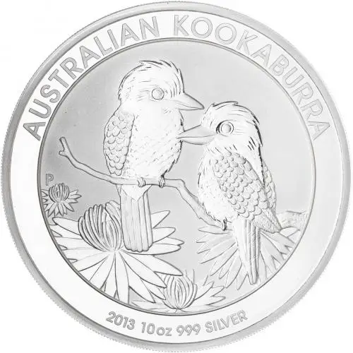 2013 Silver 10 Ounce Kookaburra  Coin Single Australia Perth Mint reverse