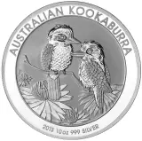 2013 Australian Kookaburra 10 oz Silver Bullion Coin - Pre-Owned