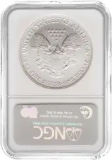 2007 1 oz American Silver Eagle Bullion Coin - NGC MS-69 reverse