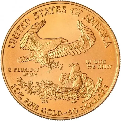2003 1 oz Gold Eagle $50 Bullion Coin Reverse