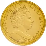 2003 Gold Uncirculated 1 Ounce Angel Coin Isle of Man Obverse