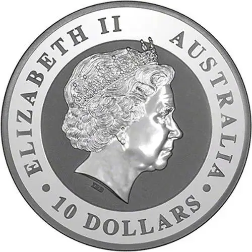 2014 10 oz Silver Coin Kookaburra Perth Mint Bullion 23723