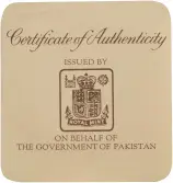 1976 silver proof 100 rupee Certificate of Authenticity 