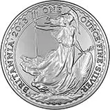 2013 1 oz Silver Britannia Bullion Coin