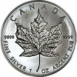 2007 1 oz Silver Maple Bullion Coin 