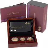 2015 3-Coin Gold Proof Premium First Edition Sovereign Set