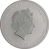 2017 5 oz Silver Coin Lunar Year of the Rooster Perth Mint Bullion 21301